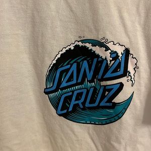 Santa Cruz white short sleeve
